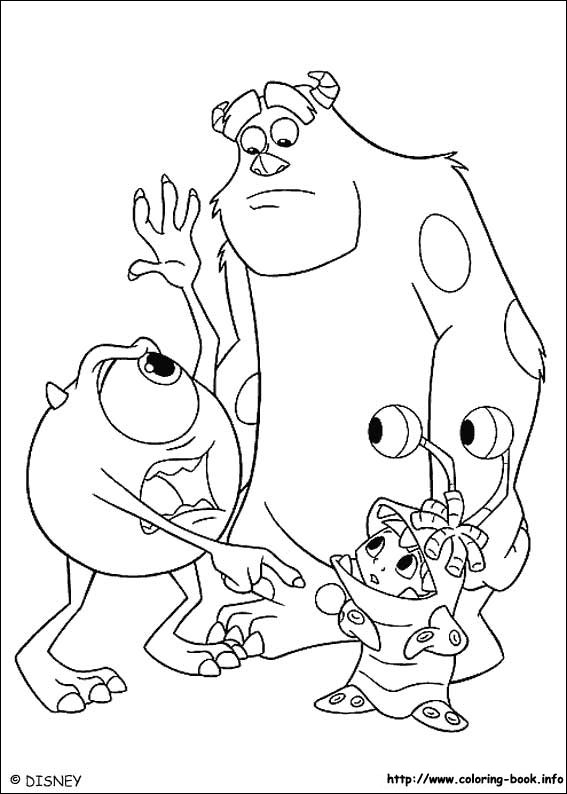 Monsters, inc. coloring picture